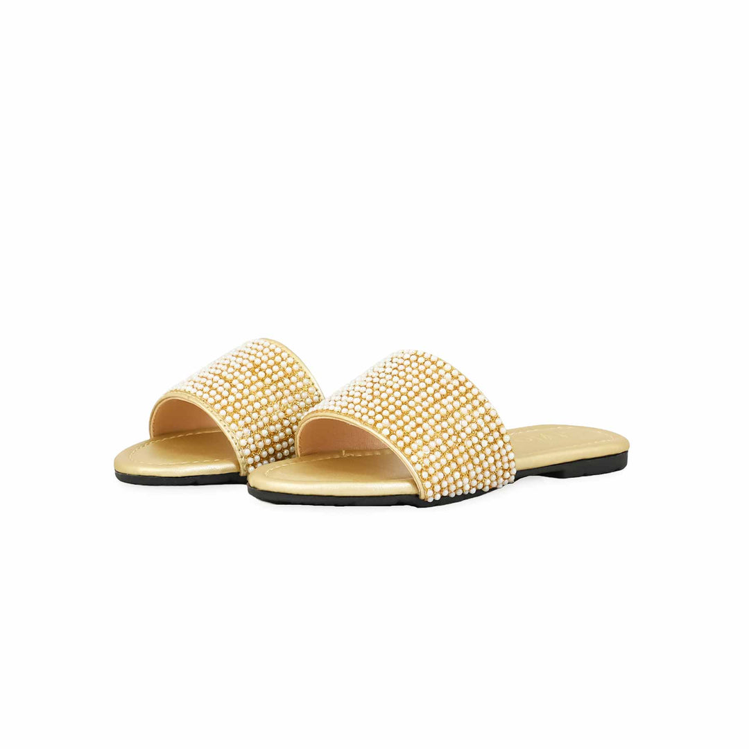Girls Golden Casual Slipper KD5566