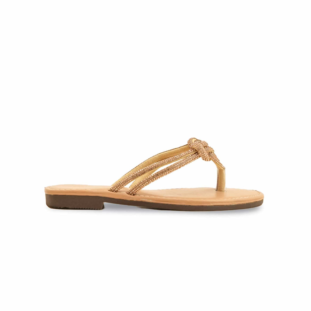 Girls Golden Fancy Slipper KD5573
