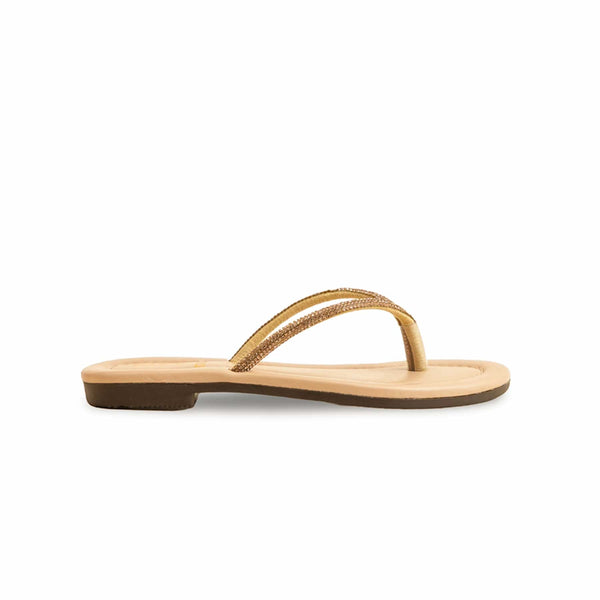 Girls Golden Fancy Slipper KD5575