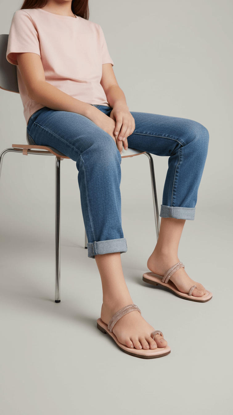 Girls Pink Fancy Slipper KD5578