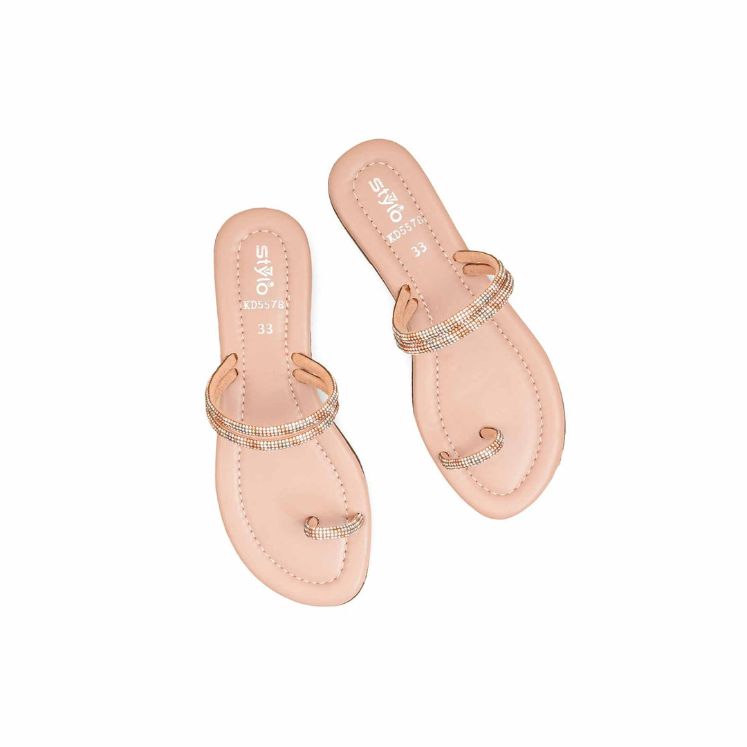 Girls Pink Fancy Slipper KD5578