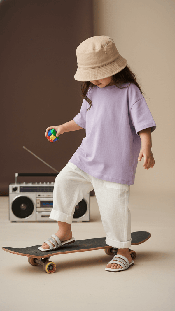 Girls Silver Fancy Slipper KD5580