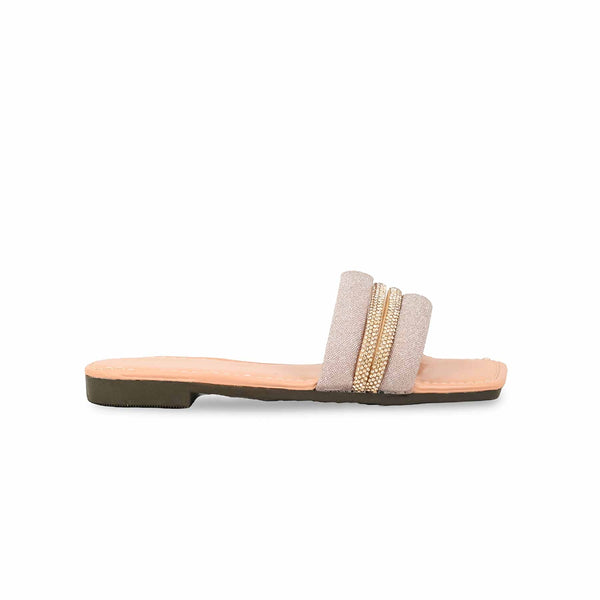 Girls Peach Fancy Slipper KD5580