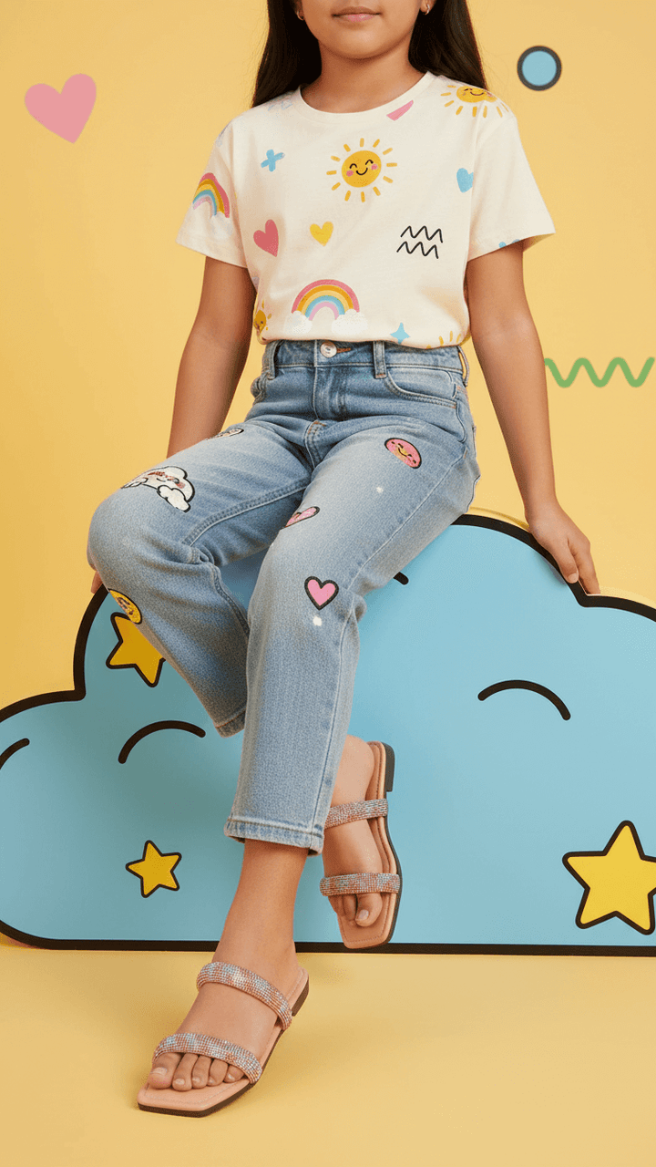 Girls Pink Fancy Slipper KD5583