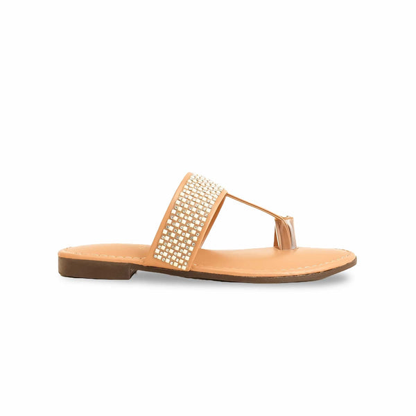 Girls Golden Formal Slipper KD5589