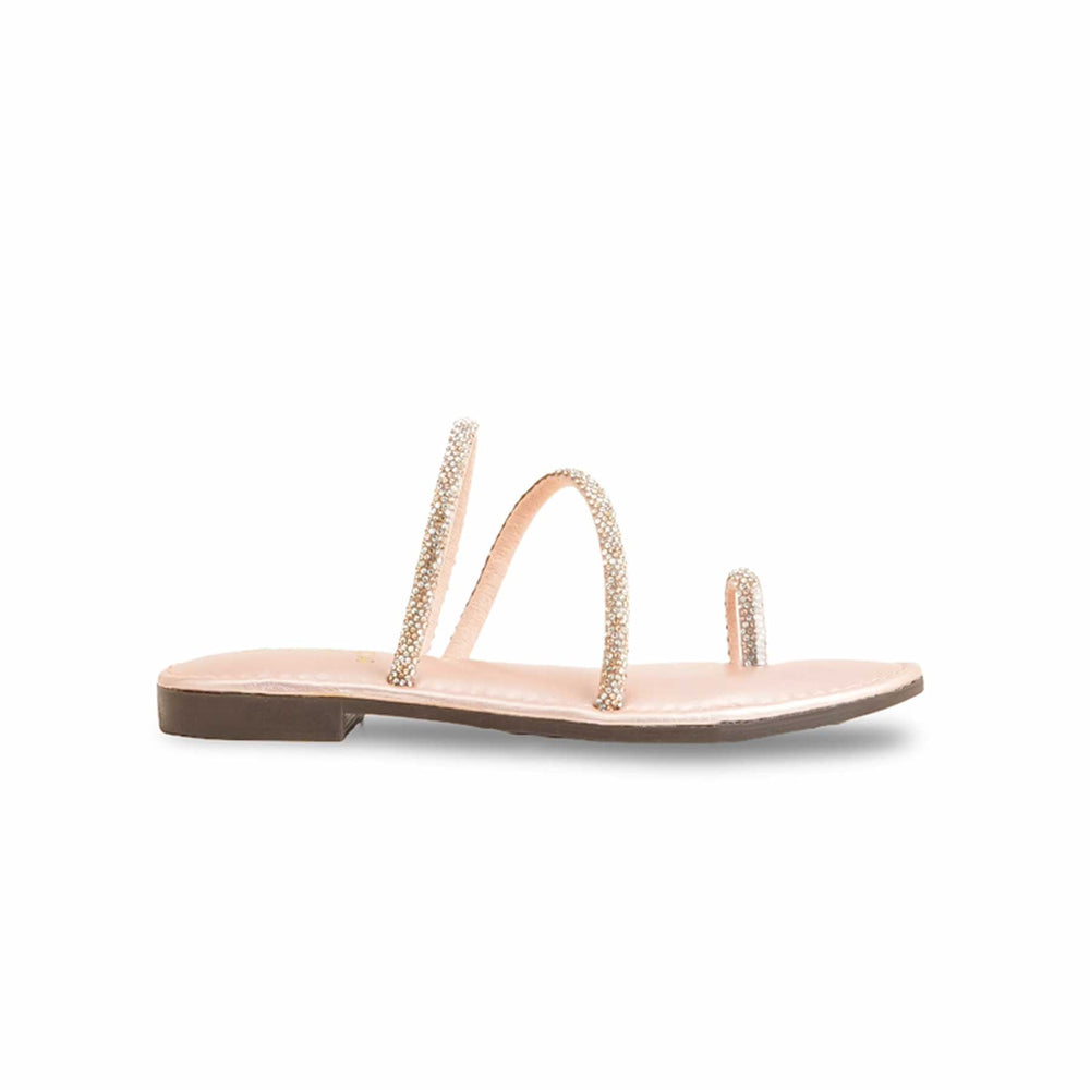 Girls Peach Fancy Slipper KD5590