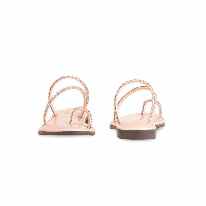 Girls Peach Fancy Slipper KD5590