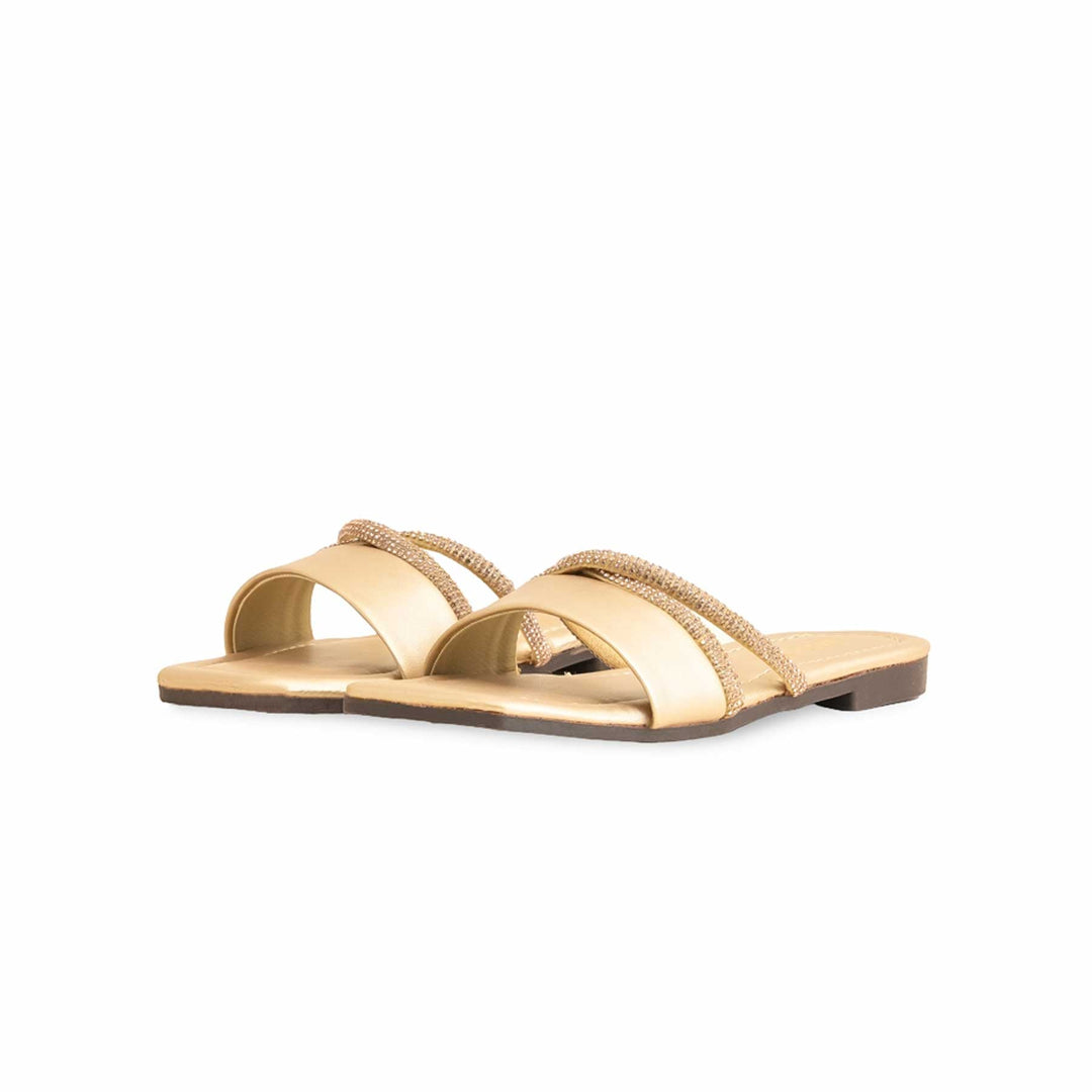 Girls Golden Formal Slipper KD5600