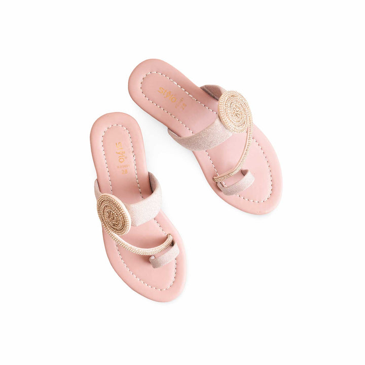 Girls Pink Formal Slipper KD5601