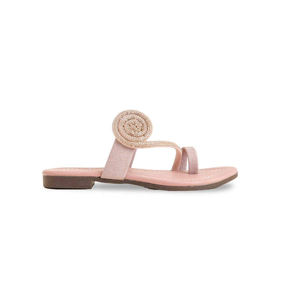 Girls Pink Formal Slipper KD5601