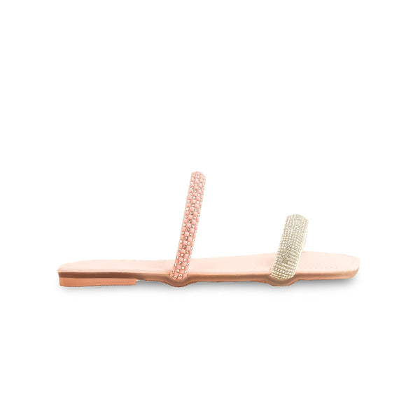 Girls Pink Formal Slipper KD5604