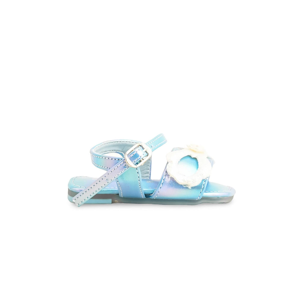Girls Sky Blue Formal Sandal KD5605