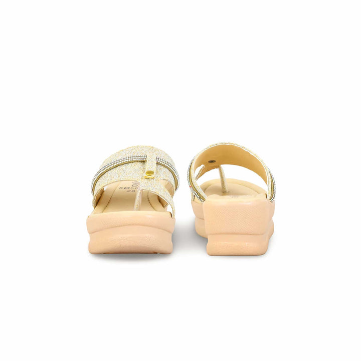 Girls Golden Formal Slipper KD5609