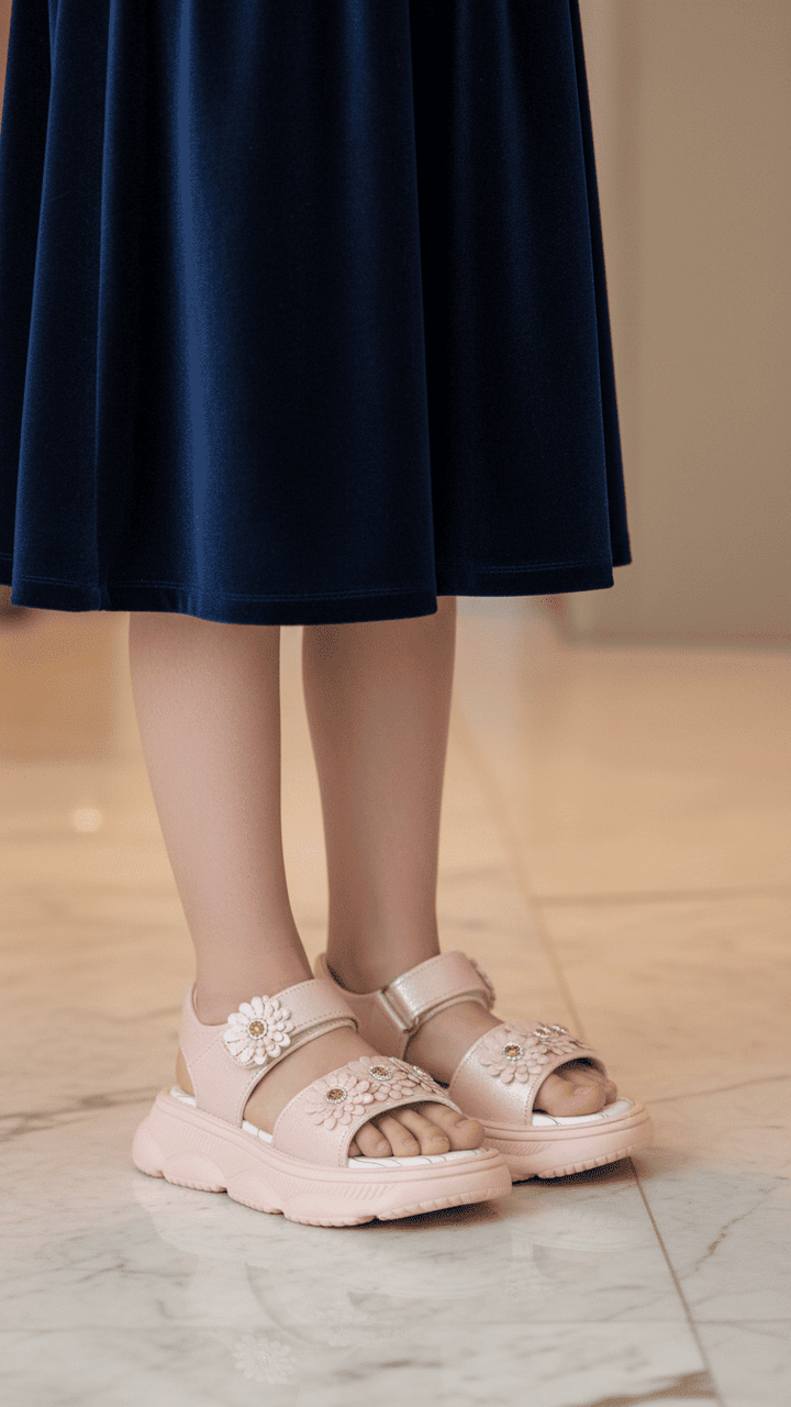 Girls Pink Casual Sandal KD5611