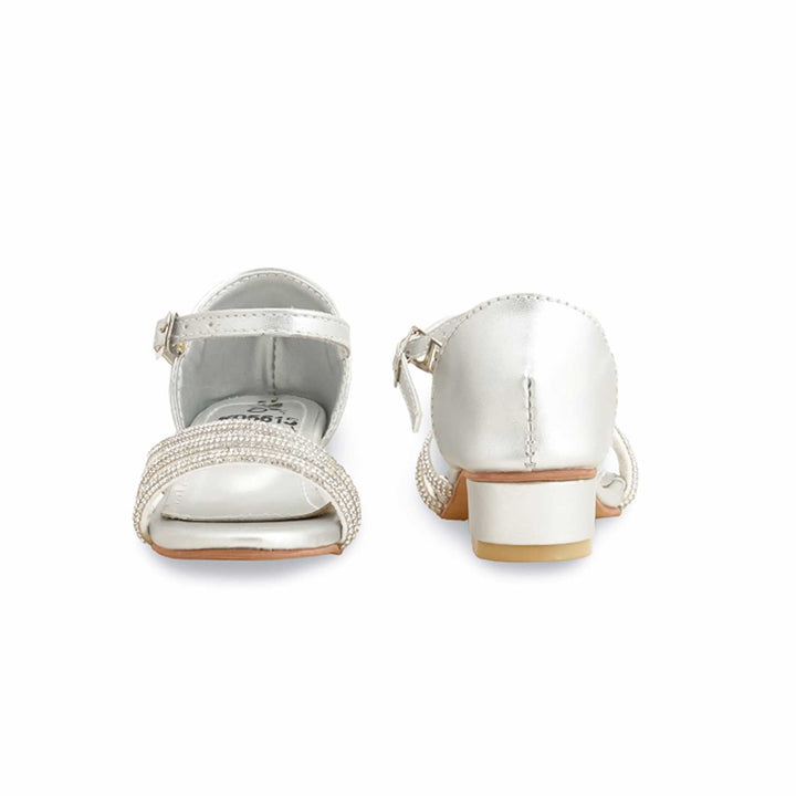 Girls Silver Fancy Sandal KD5615