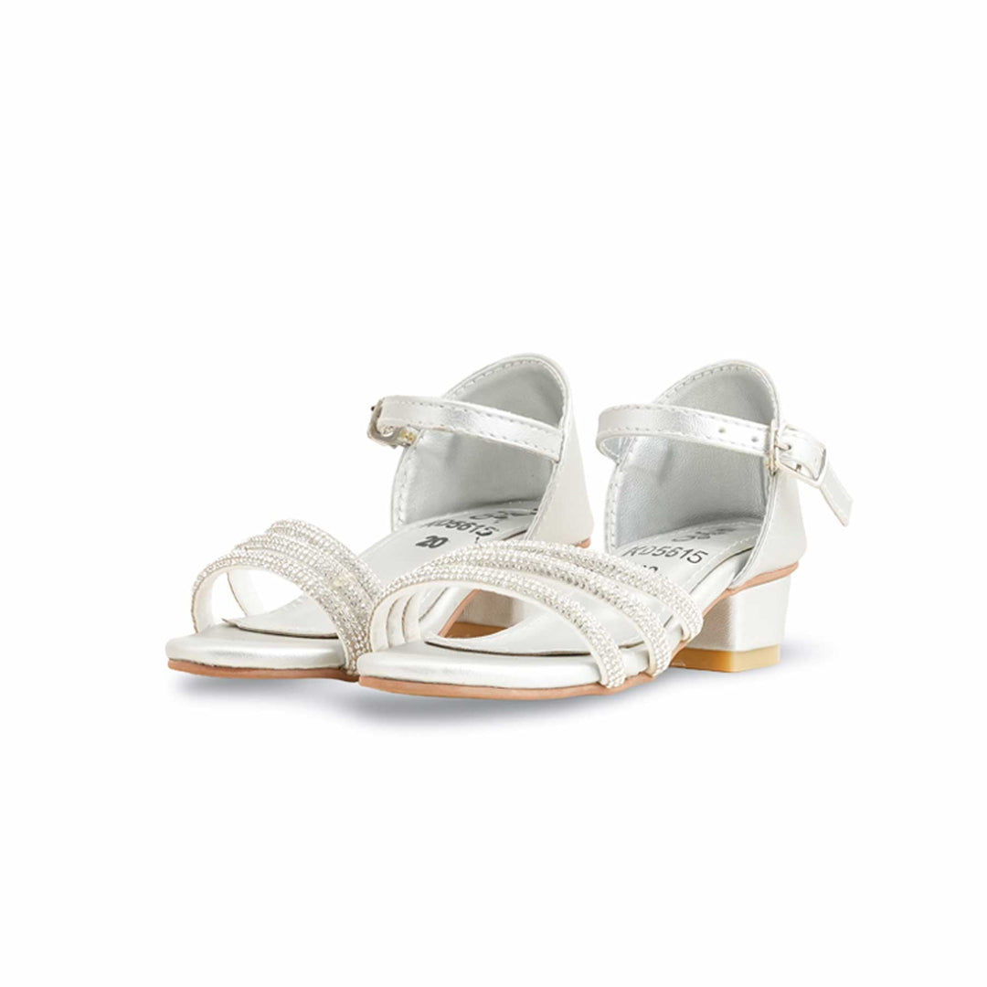 Girls Silver Fancy Sandal KD5615