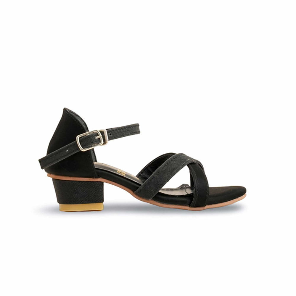 Girls Black Fancy Sandal KD5616