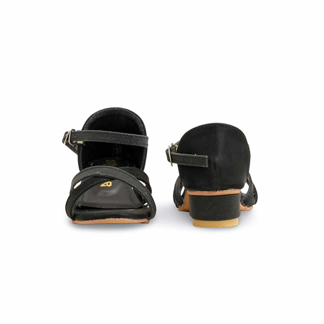 Girls Black Fancy Sandal KD5616
