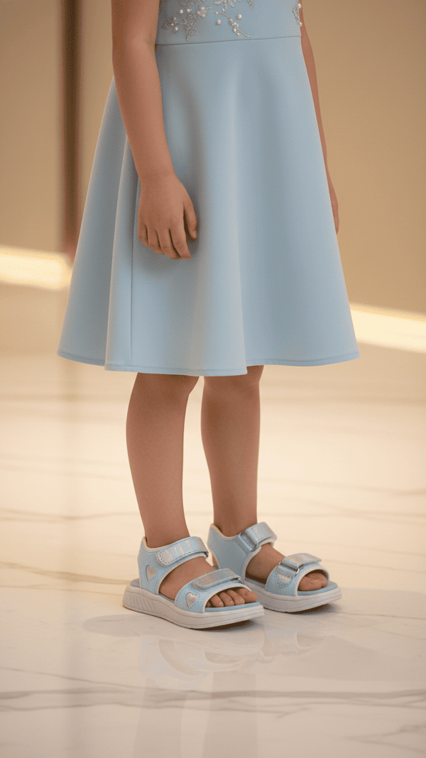 Girls Sky Blue Casual Sandal KD5619