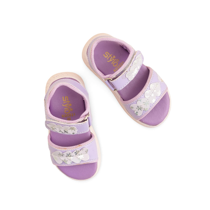 Girls Purple Casual Sandal KD5621