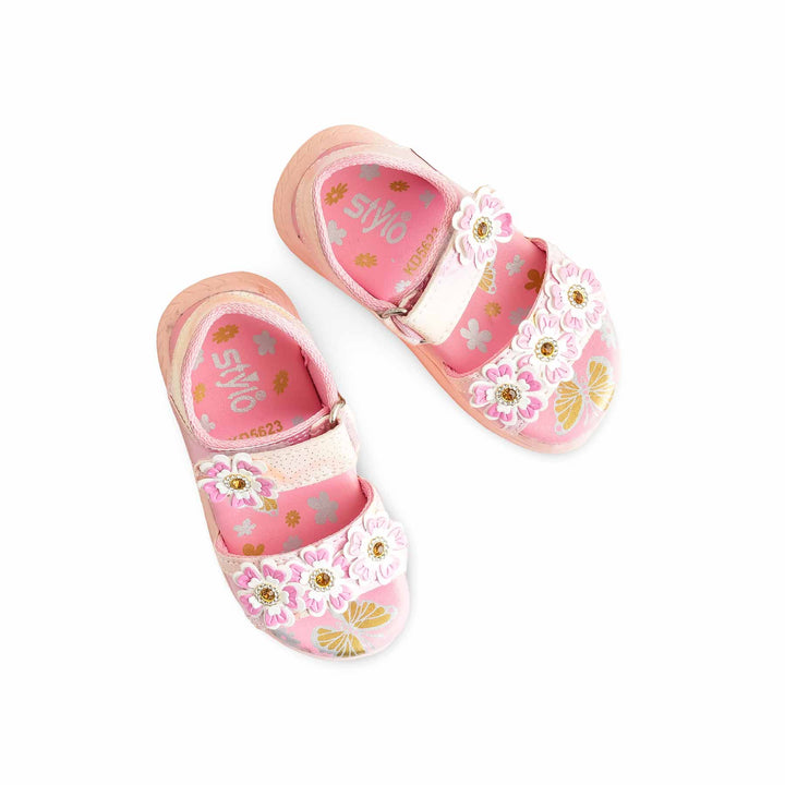 Girls Pink Formal Sandal KD5623