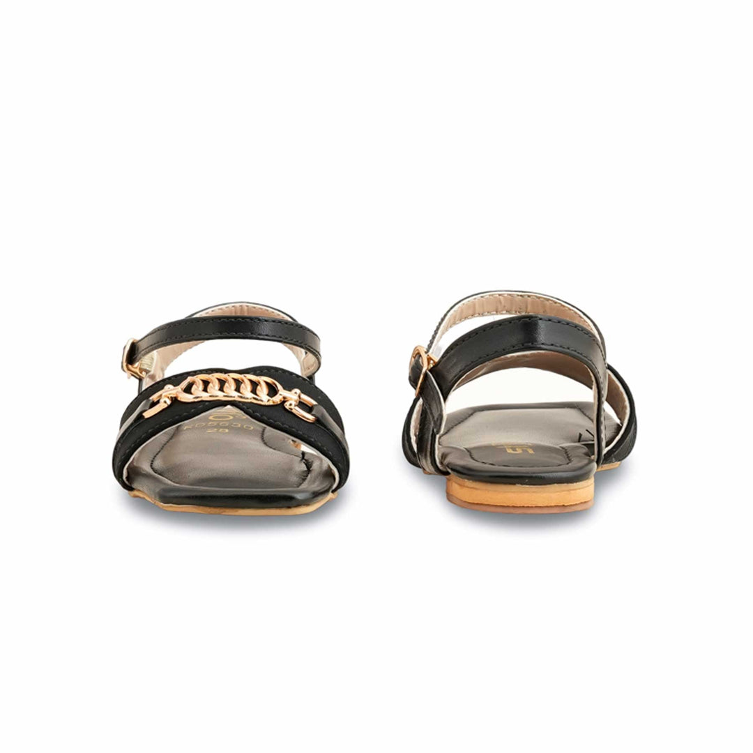 Girls Black Casual Sandal KD5630