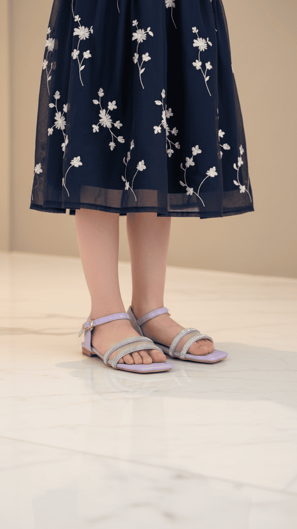 Girls Purple Casual Sandal KD5631