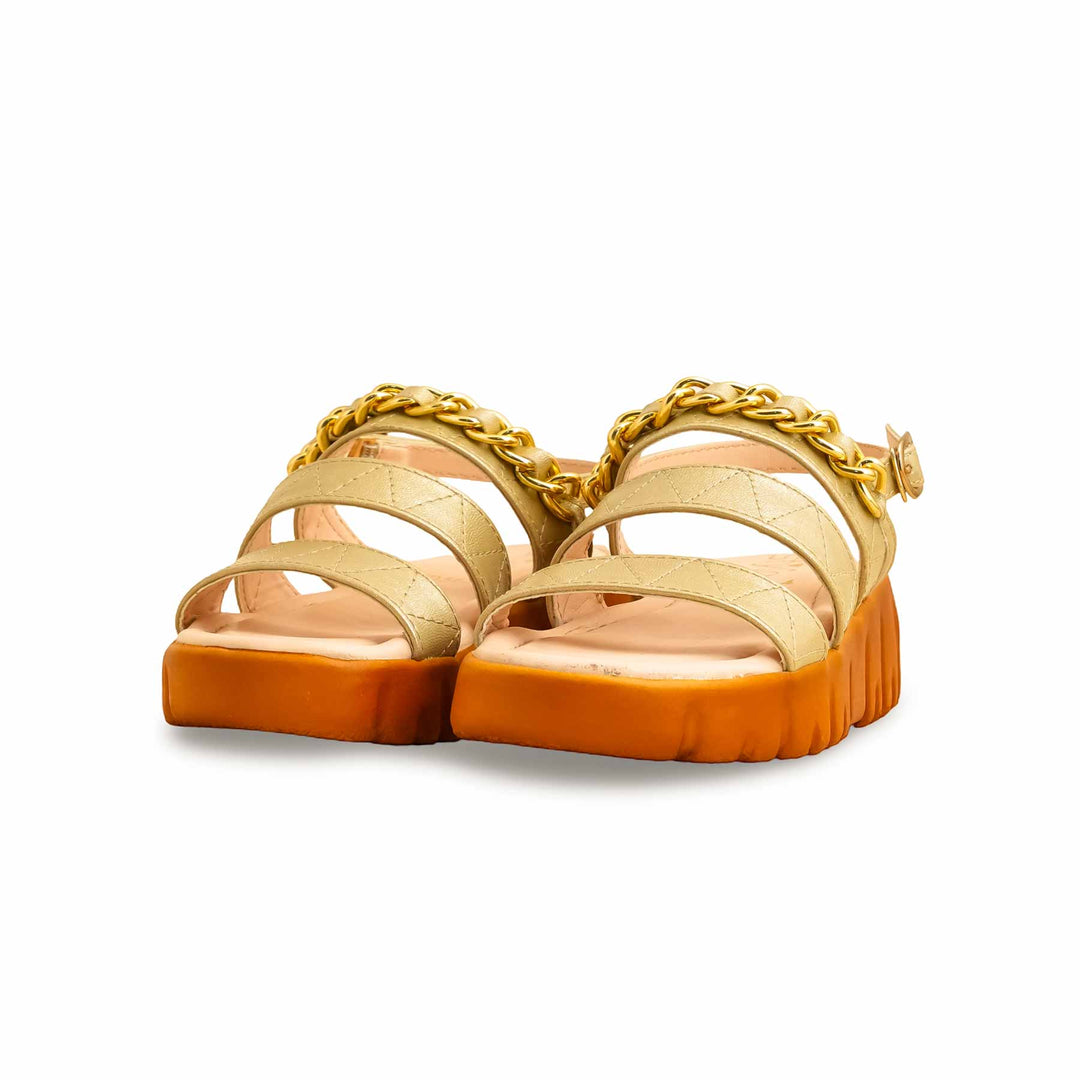 Girls Golden Formal Sandal KD5634