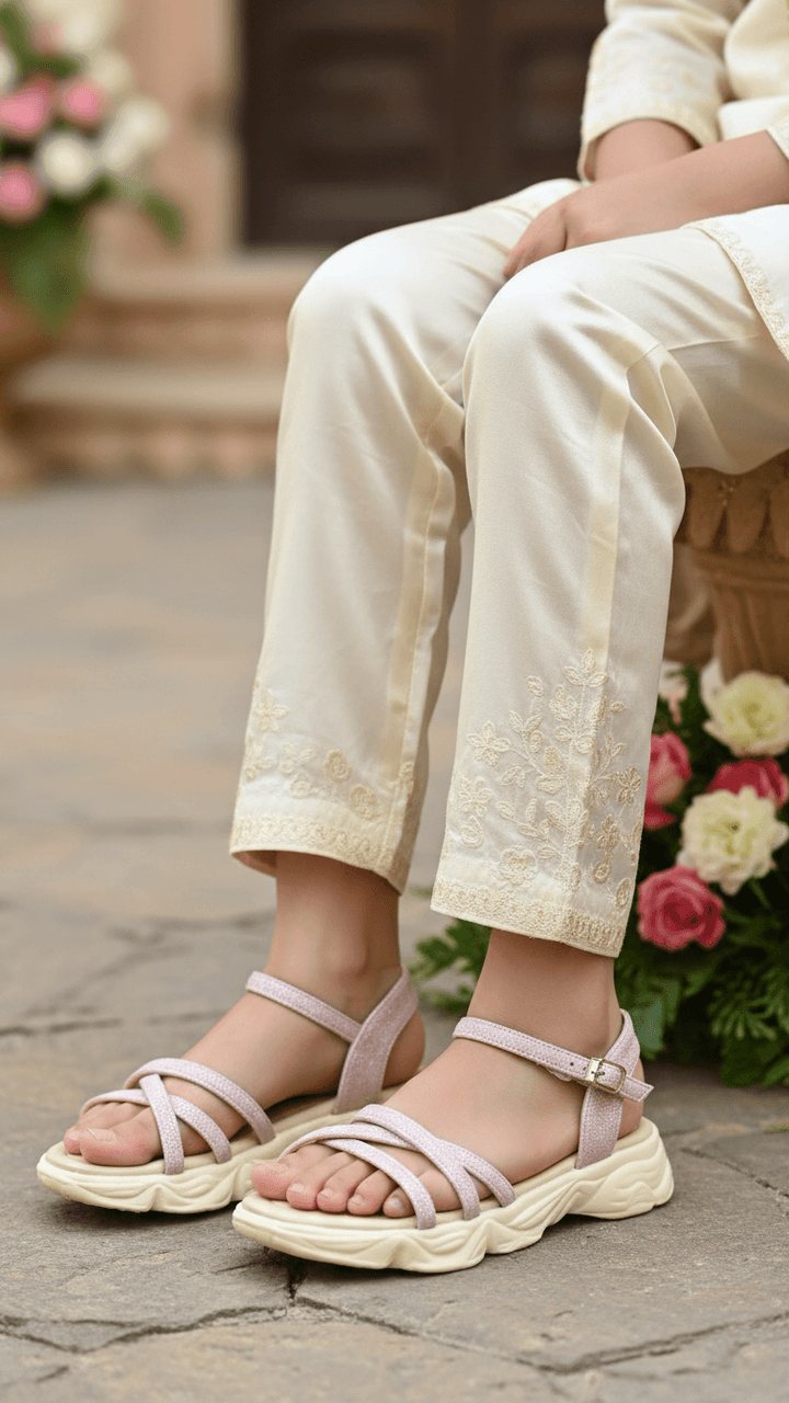 Girls Pink Formal Sandal KD5648