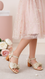 Girls Golden Formal Sandal KD5650