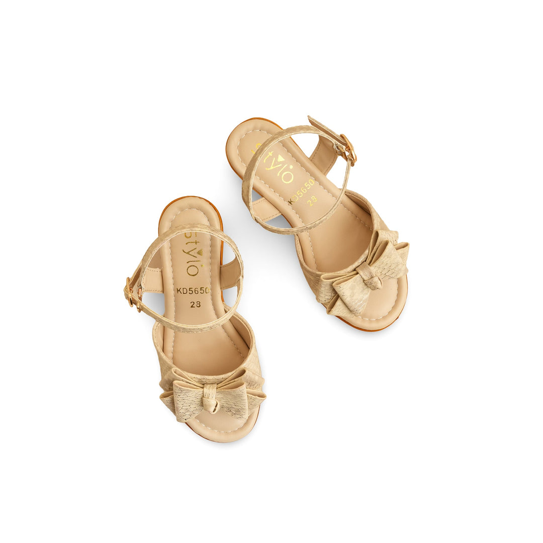 Girls Golden Formal Sandal KD5650