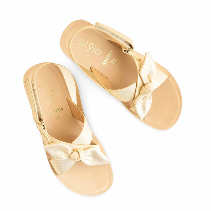 Girls Golden Formal Sandal KD5661