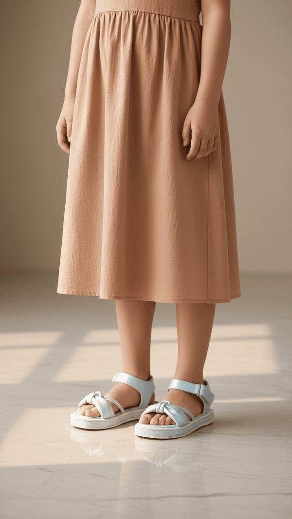 Girls Sky Blue Formal Sandal KD5662