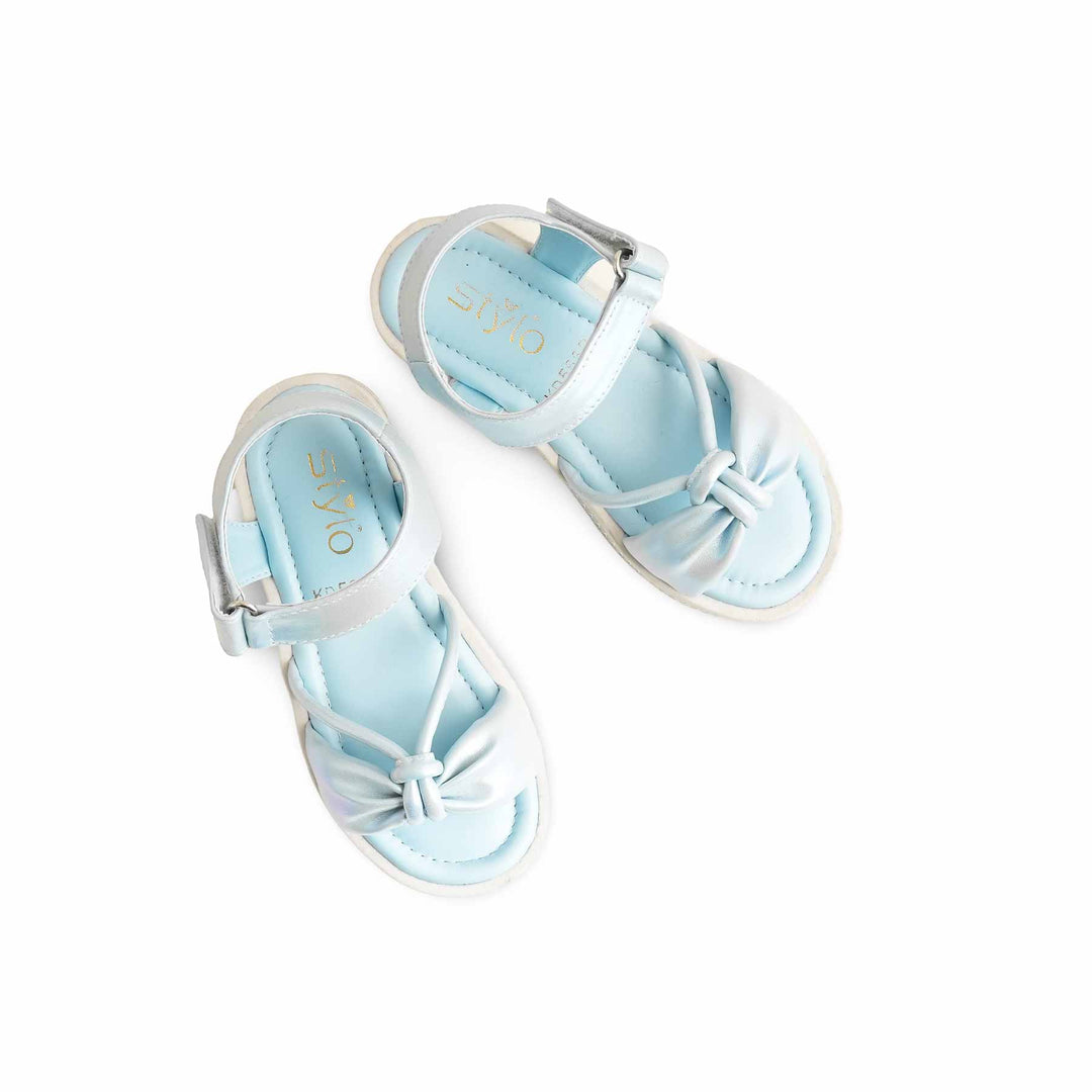 Girls Sky Blue Formal Sandal KD5662