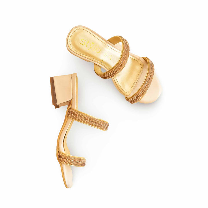 Girls Golden Fancy Slipper KD5667