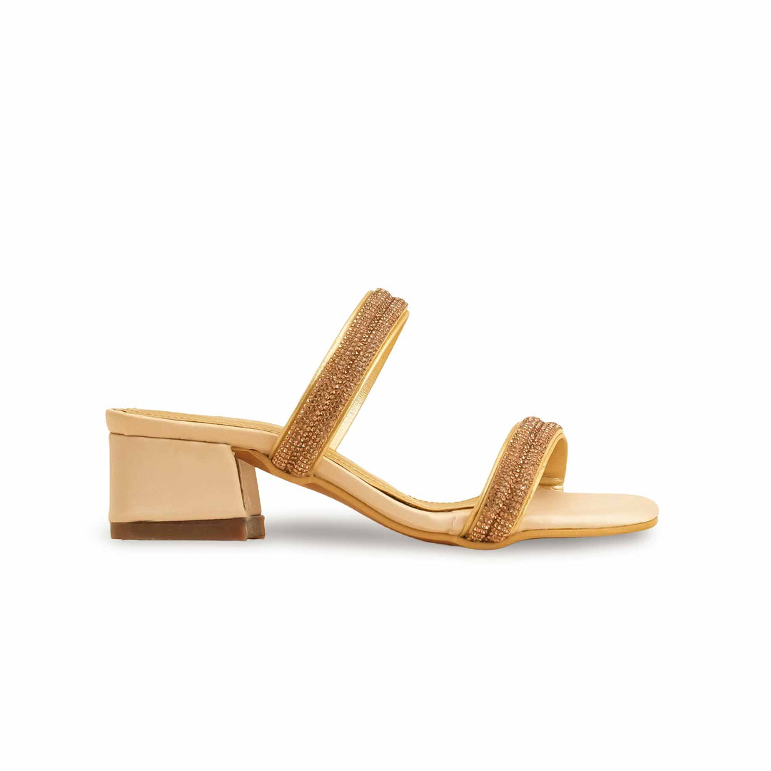 Girls Golden Fancy Slipper KD5667