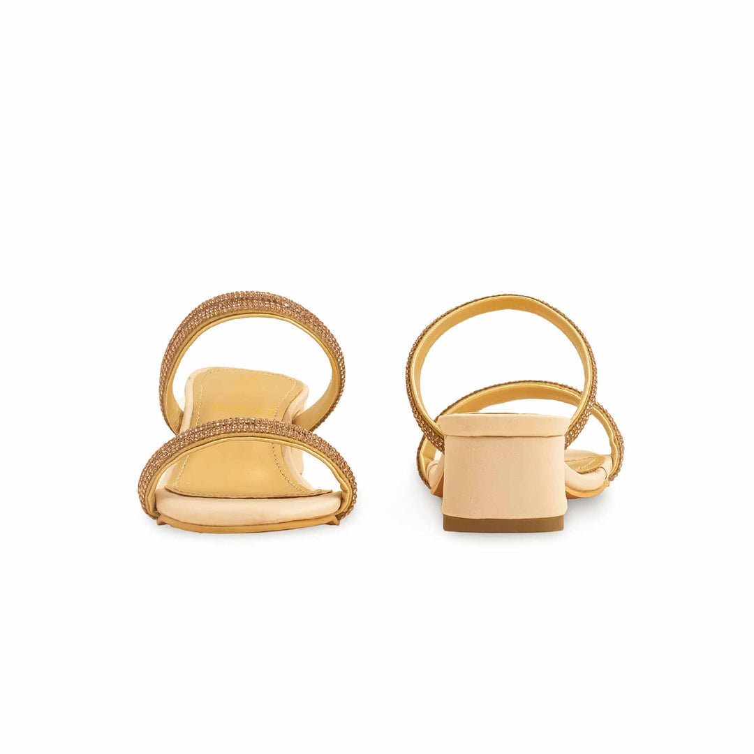 Girls Golden Fancy Slipper KD5667