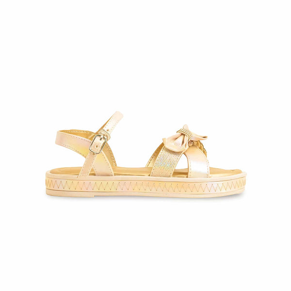 Girls Golden Formal Sandal KD5673