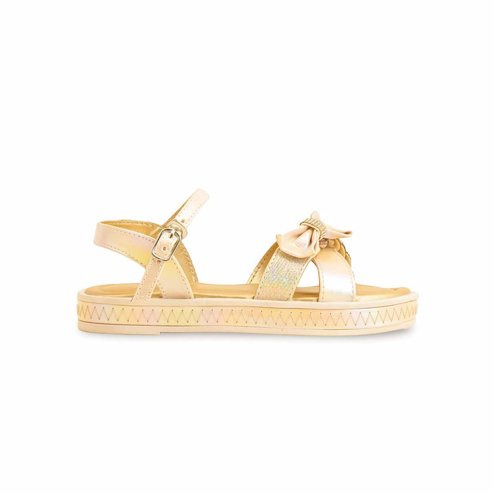 Girls Golden Formal Sandal KD5673
