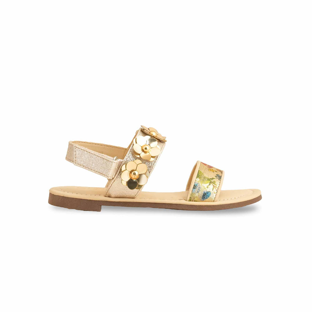 Girls Beige Formal Sandal KD5684