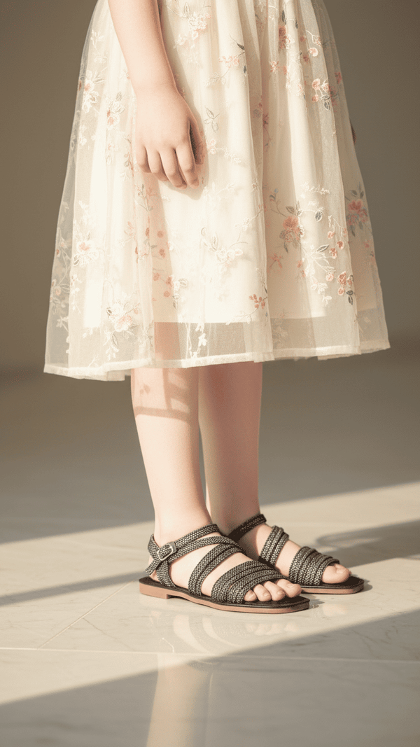 Girls Black Formal Sandal KD5685