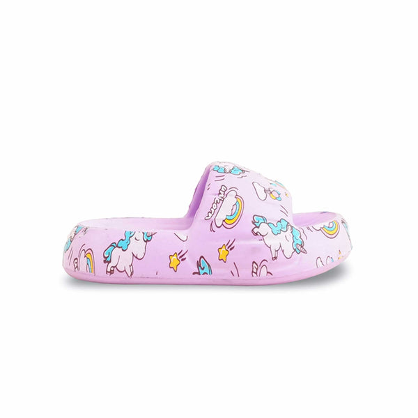 Girls Purple Casual Flip Flop KD5690