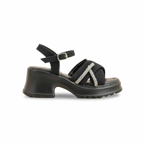 Girls Black Formal Sandal KD5695