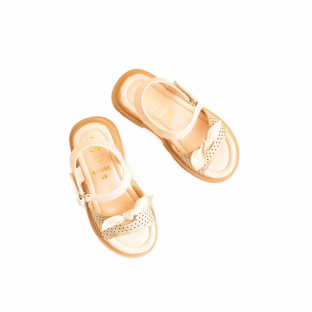 Girls Golden Formal Sandal KD5697