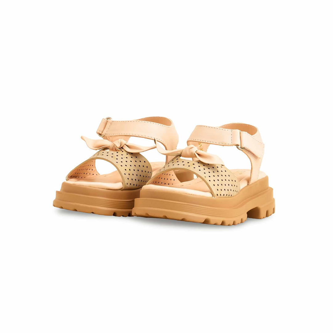Girls Golden Formal Sandal KD5697