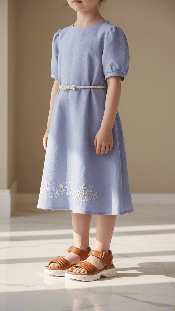 Girls Brown Formal Sandal KD5700