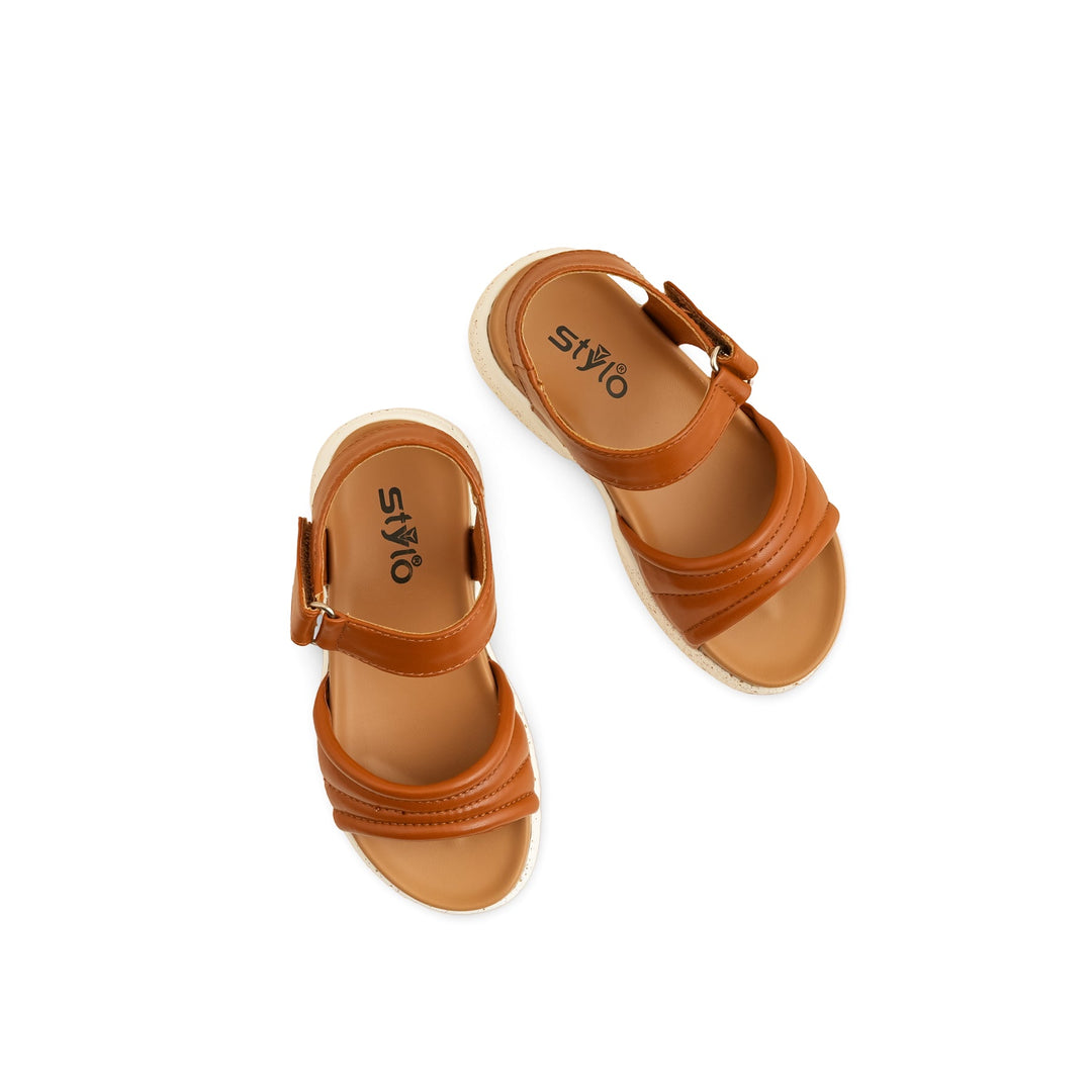 Girls Brown Formal Sandal KD5700