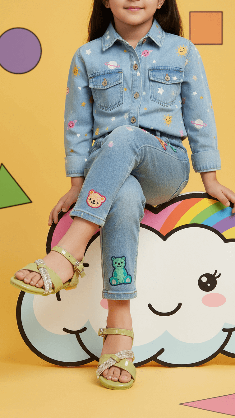 Girls PISTAGREEN Formal Sandal KD5705