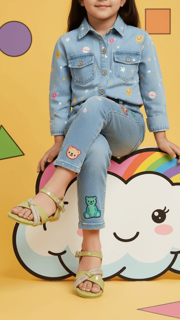 Girls PISTAGREEN Formal Sandal KD5705