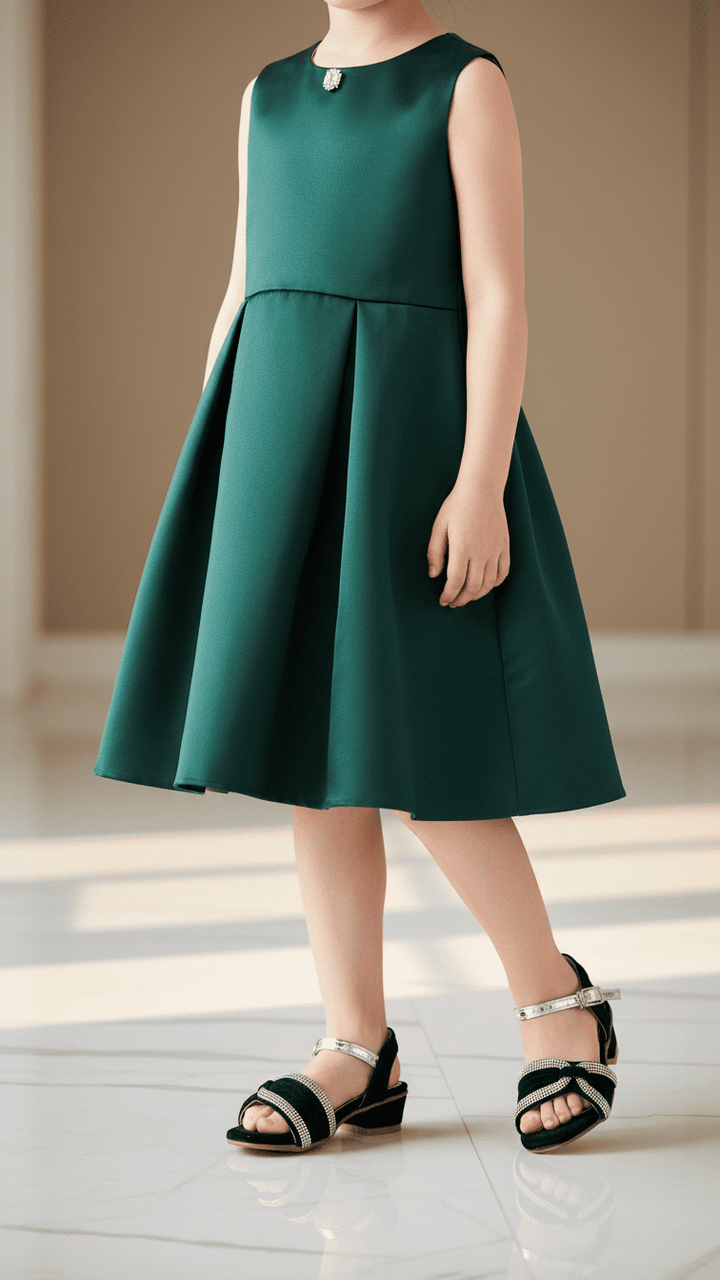 Girls Black Formal Sandal KD5706